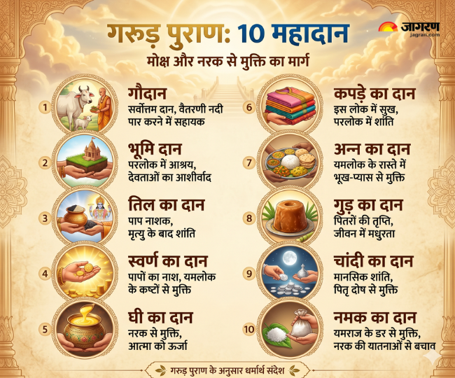 गरुड़ पुराण के 10 महादान